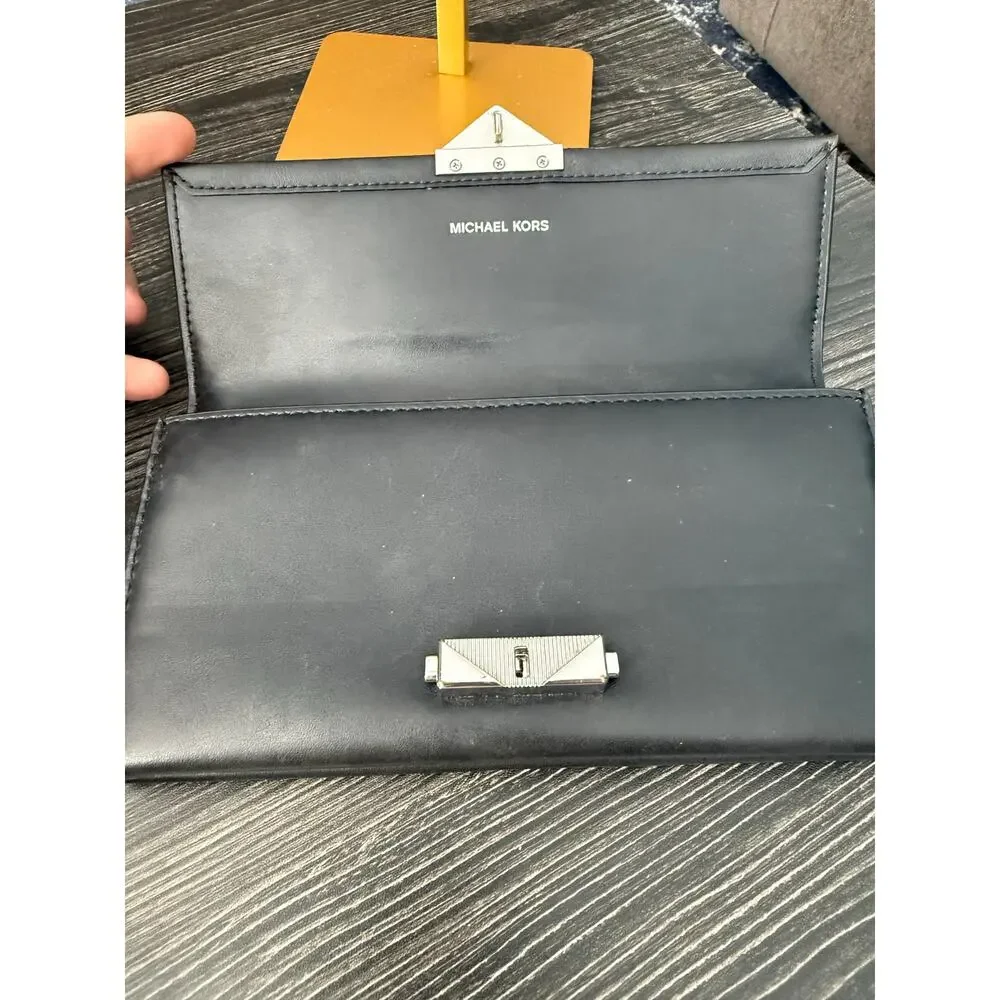 MICHAEL KORS Black Cece Large Wallet